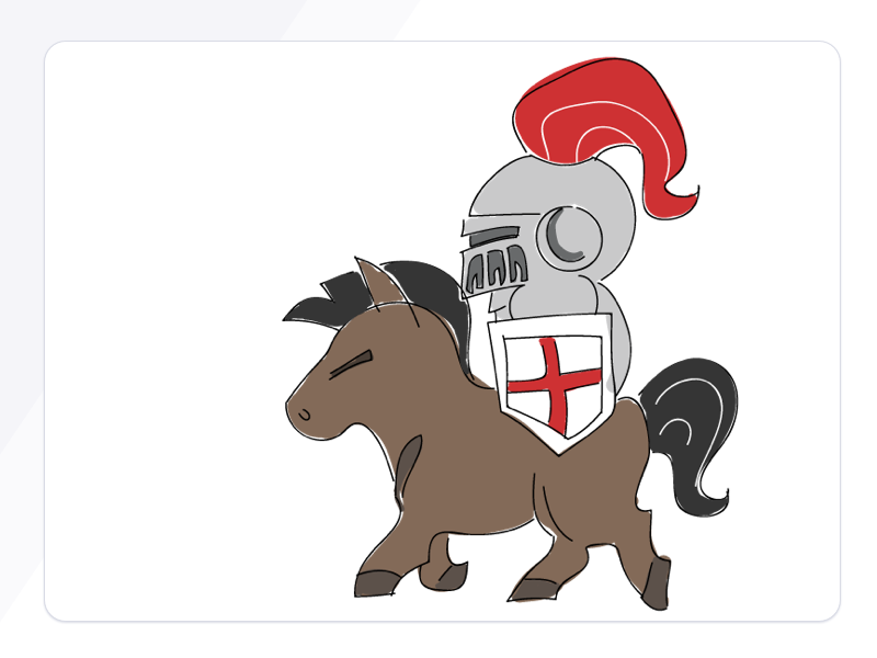 800x600 St George's Day Knight And Horse Drawing - Knight On Horse Drawing