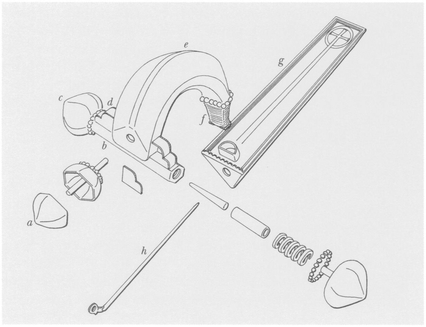 850x653 Drawing Of The Metropolitan's Gold Fibula, With Exploded Views - Knob Drawing