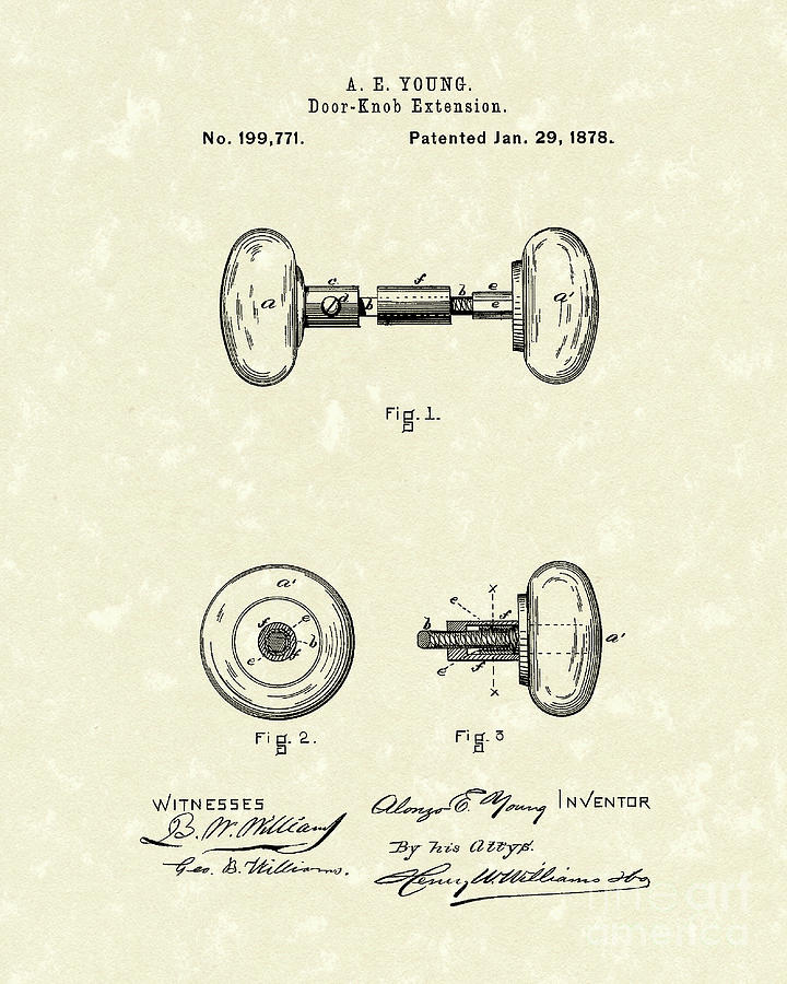 720x900 knob extension patent art drawing - Knob Drawing