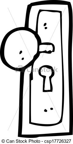 238x470 cartoon door knob - Knob Drawing
