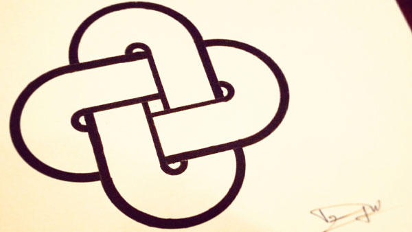 600x338 How To Draw Roman Knot Dearing Draws - Knot Drawing