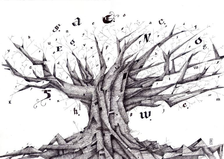 770x549 the tree of knowledge ii drawing - Knowledge Drawing