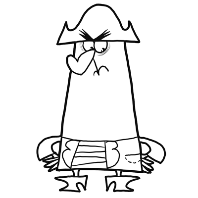 400x400 how to draw knuckles from flapjack with step - Knuckles Drawing