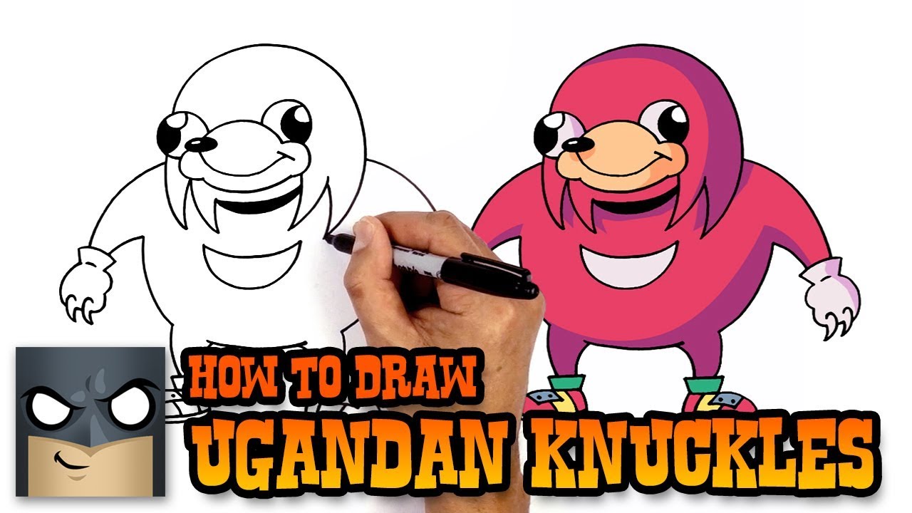1280x720 how to draw ugandan knuckles art tutorial - Knuckles Drawing