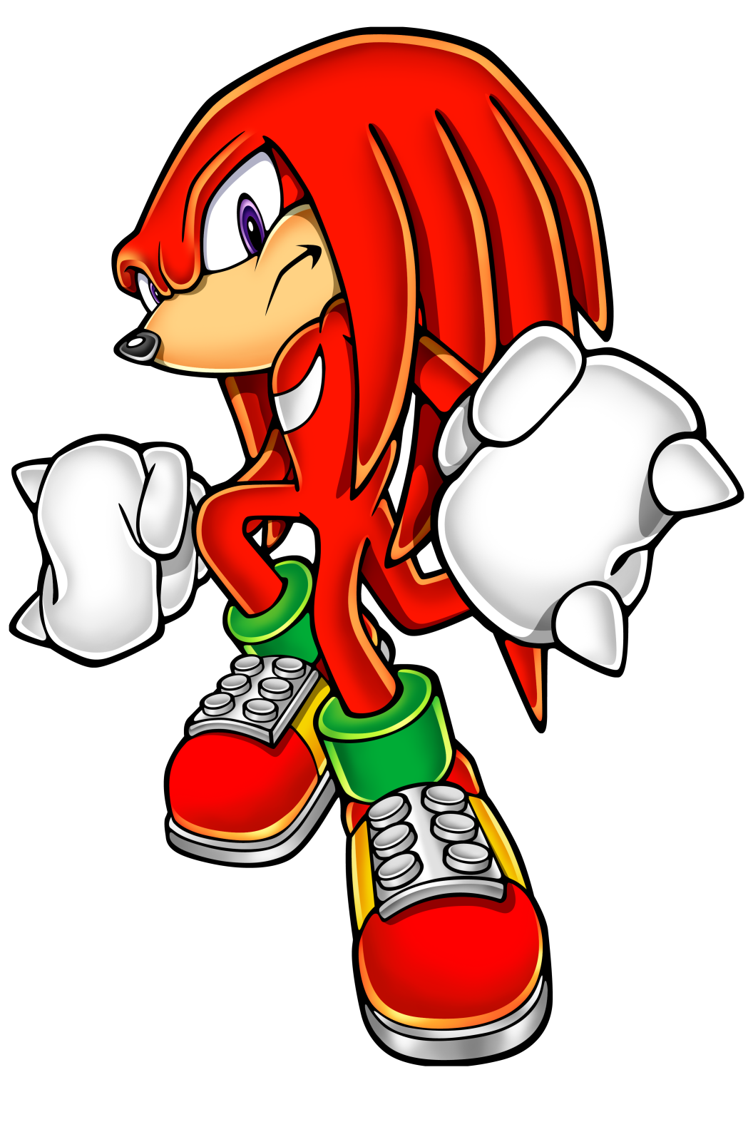 1056x1608 Knuckles Drawing Original Huge Freebie! Download For Powerpoint - Knuckles The Echidna Drawing