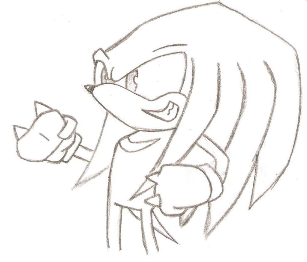 1023x874 Knuckles Drawing The Hedgehog For Free Download - Knuckles The Echidna Drawing
