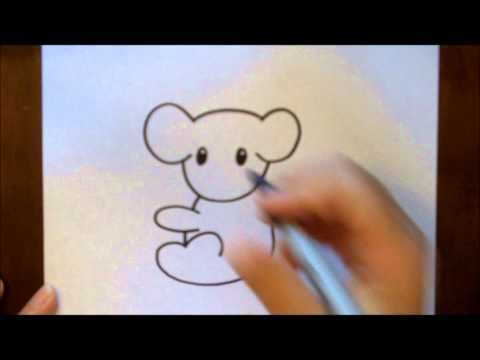 480x360 How To Draw A Koala Bear Cartoon Simple Beginners Tutorial Art - Koala Bear Cartoon Drawing