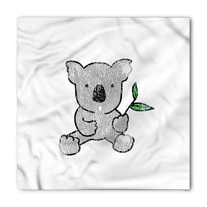 679x679 lunarable koala bandana, cartoon style drawing bear - Koala Bear Cartoon Drawing