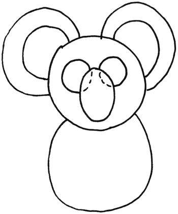 350x419 Step How To Draw Cartoon Koala Bears With Drawing Tutorial - Koala Bear Cartoon Drawing