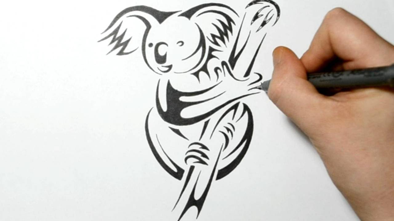 1280x720 How To Draw A Koala Bear - Koala Bear Drawing