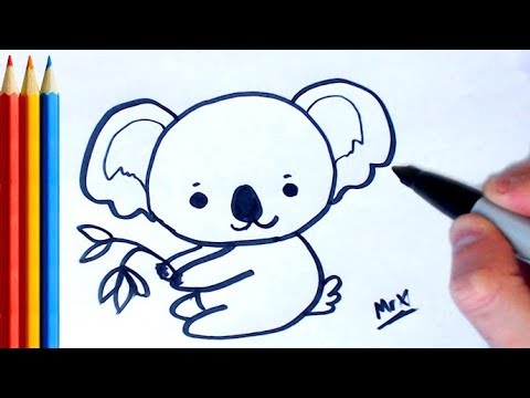 480x360 How To Draw Koala - Koala Cartoon Drawing