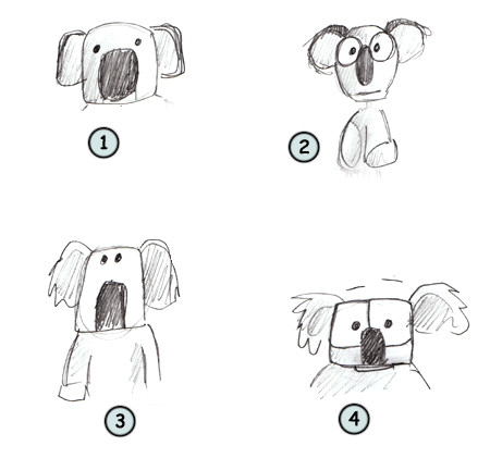 450x421 How To Draw A Koala - Koala Cartoon Drawing