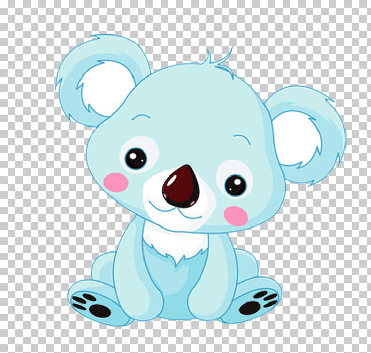 728x692 Koala Cartoon Drawing Bear Cartoon Free Matting, Blue Koala Png - Koala Cartoon Drawing
