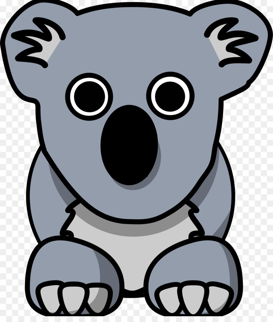 900x1060 Bear, Cartoon, Drawing, Transparent Png Image Clipart Free Download - Koala Cartoon Drawing