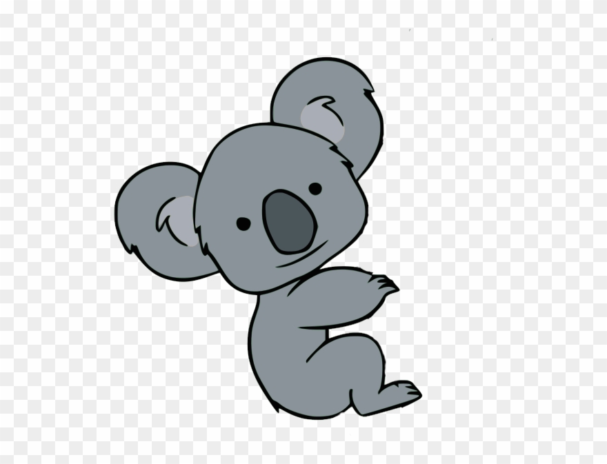 880x673 Koala Clipart Athlete - Koala Cartoon Drawing