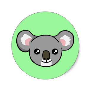 307x307 Cute Koala Drawing Stickers Zazzle - Koala Drawing Cute