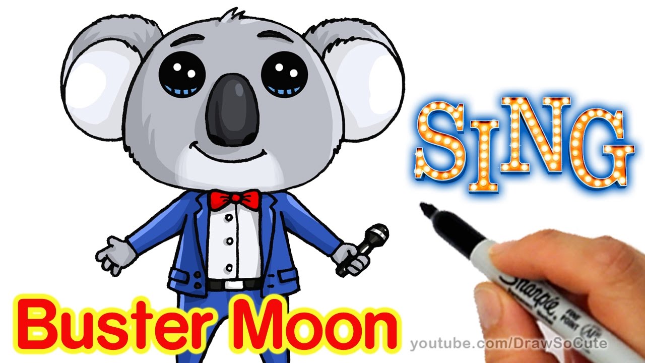 1280x720 How To Draw Buster Moon Koala Cute Step - Koala Drawing Cute