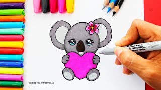 Koala Drawing Cute at PaintingValley.com | Explore collection of Koala ...