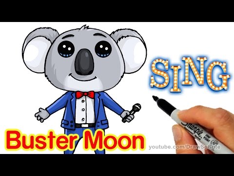 480x360 How To Draw Buster Moon Koala Cute Step - Koala Drawing Step By Step