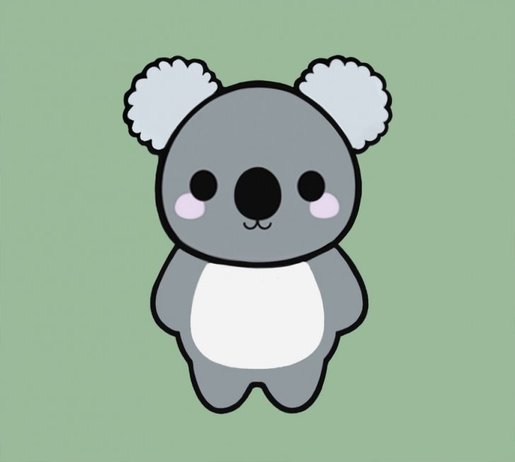 728x653 How To Draw A Cute Koala - Koala Drawing Step By Step
