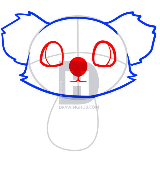 662x720 How To Draw A Koala For Kids, Step - Koala Drawing Step By Step