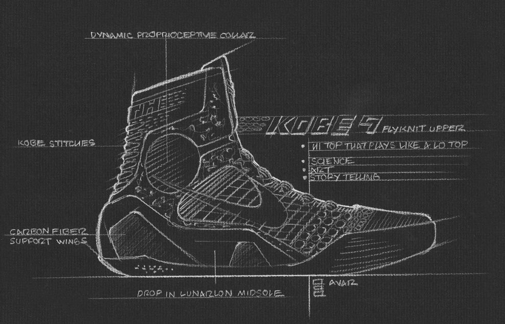 990x636 things eric avar kobe bryant wants you to know about the nike - Kobe 9 Drawing