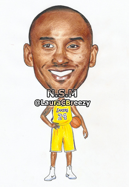 Kobe Bryant Cartoon Drawing at PaintingValley.com | Explore collection ...