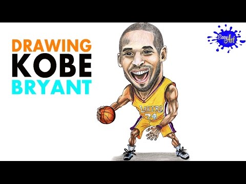 480x360 speed drawing kobe bryant easy art - Kobe Bryant Cartoon Drawing