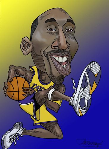 Kobe Bryant Cartoon Drawing at PaintingValley.com | Explore collection ...