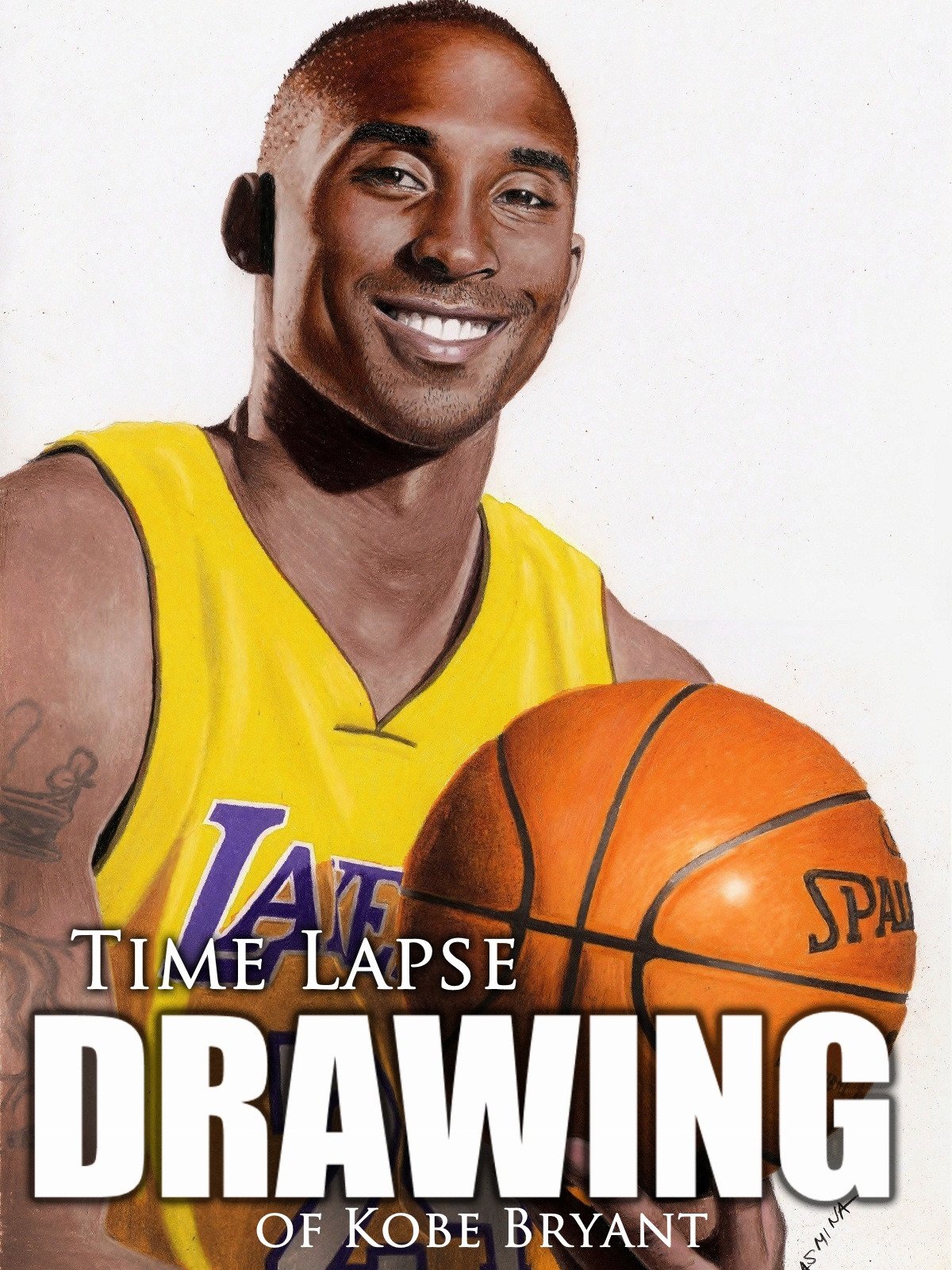 1200x1600 Watch Clip Time Lapse Drawing Of Kobe Bryant Prime - Kobe Bryant Drawing