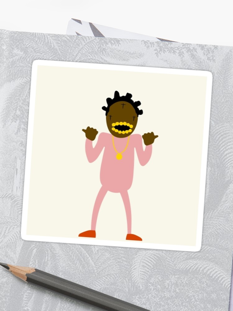 750x1000 kodak black cartoon sticker sticker - Kodak Black Drawing