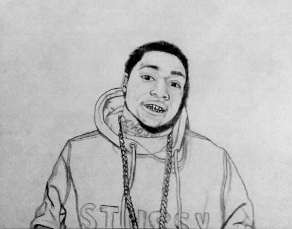 600x470 Kodak Black Drawing - Kodak Black Drawing
