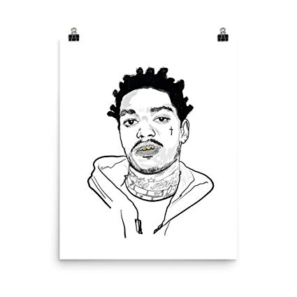 425x425 Kodak Black Poster - Kodak Black Drawing