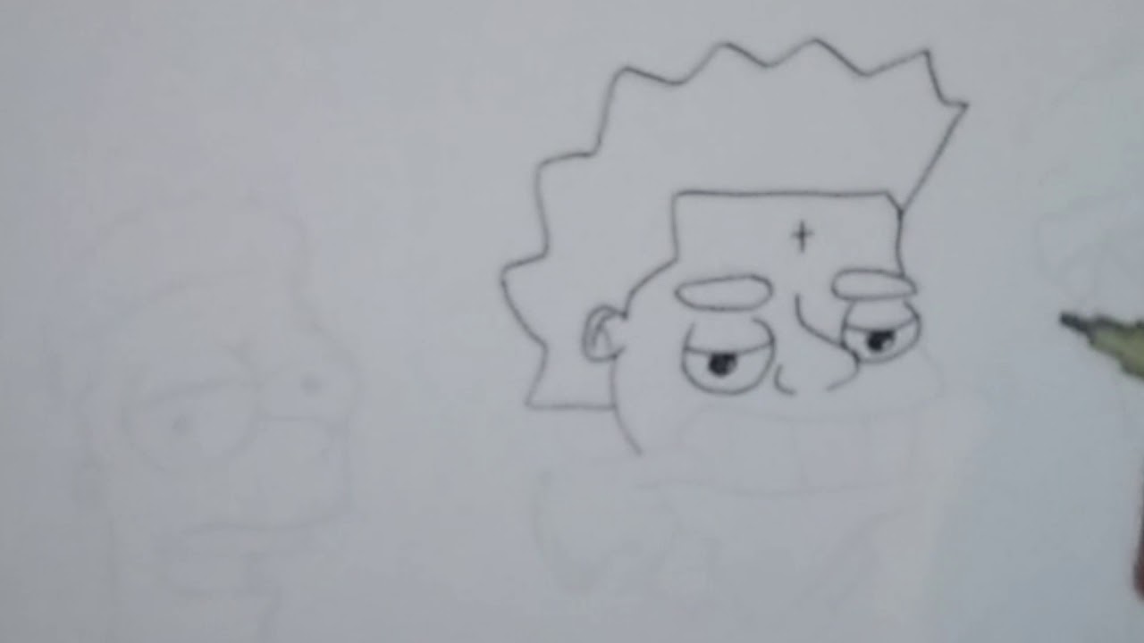 1280x720 Drawing Kodak Black, Nbayoungboy As Cartoons - Kodak Black Drawing