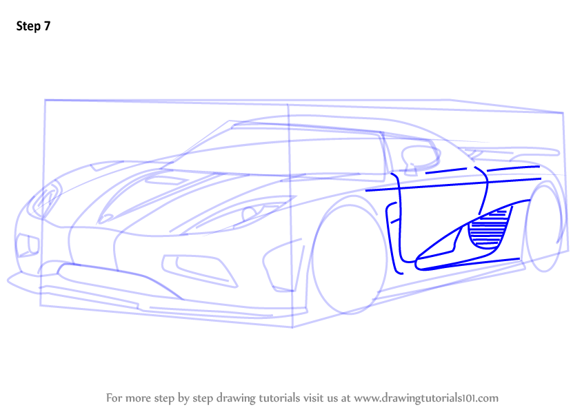 844x598 how to draw koenigsegg agera r - Koenigsegg Drawing