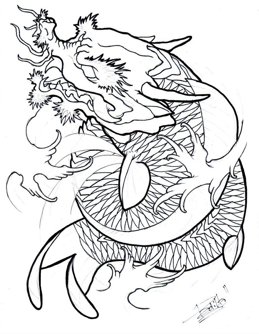 900x1162 koi fish dragon drawing at com free for personal us on koi fish - Koi Dragon Drawing
