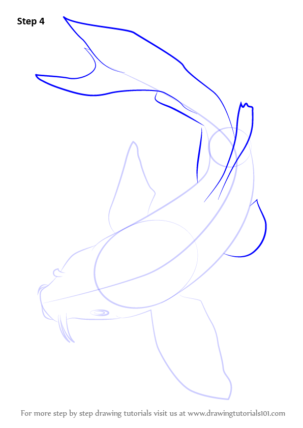 596x842 Learn How To Draw A Koi Fish - Koi Drawing