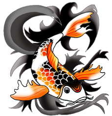 229x236 Colorful Koi Fish Drawings - Koi Fish Drawing