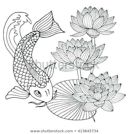 450x470 fish template paper craft sculpture fish template fish fish - Koi Fish Drawing Outline
