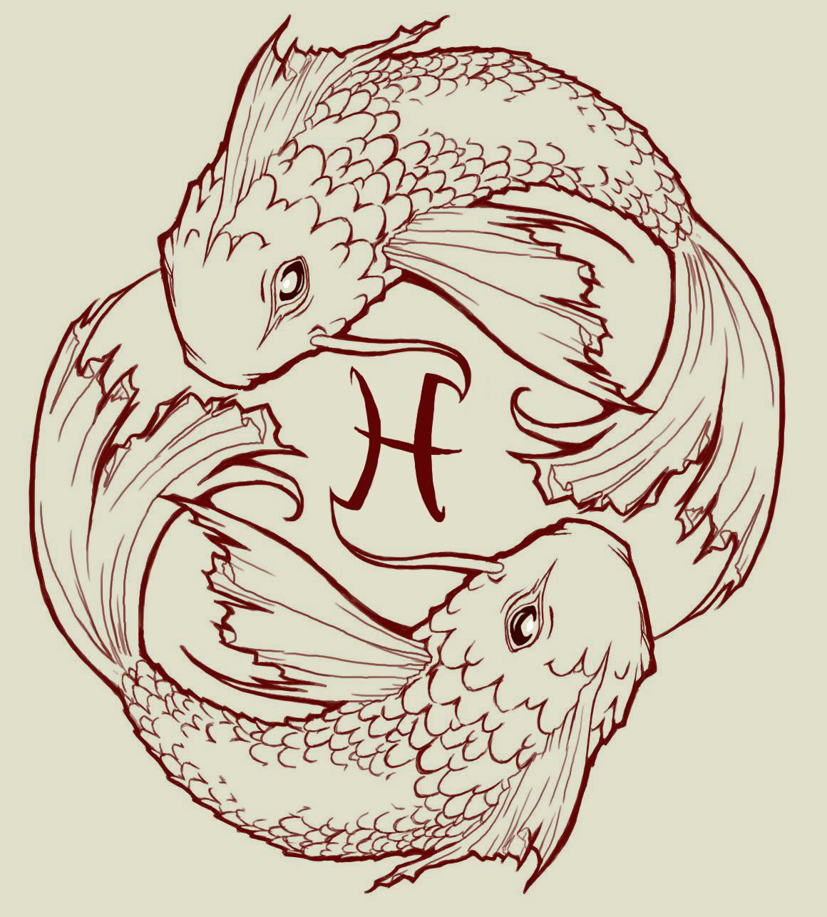 1160x1286 koi fish pisces tattoo flash tattoo ideas - Koi Fish Drawing Outline