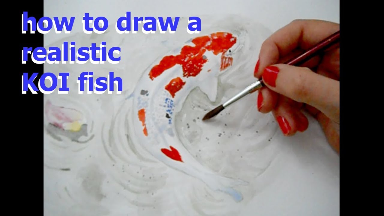 1280x720 How To Draw And Paint Koi Fish In Watercolor - Koi Fish Drawing Tutorial