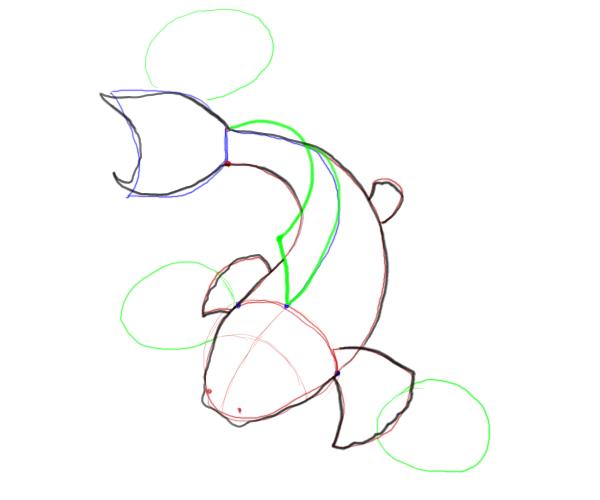 600x500 Koi Fish Drawings - Koi Fish Drawing Tutorial