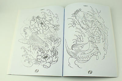 400x266 Koi Carp King Fish Lotus Flower Tattoo Flash Book Paintng Line - Koi Fish Drawing With Flowers