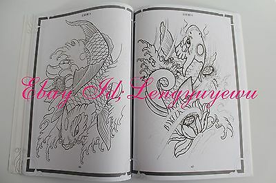 400x266 Koi Fish Flower Tattoo Flash Sketch Drawing Chinese Painting - Koi Fish Drawing With Flowers