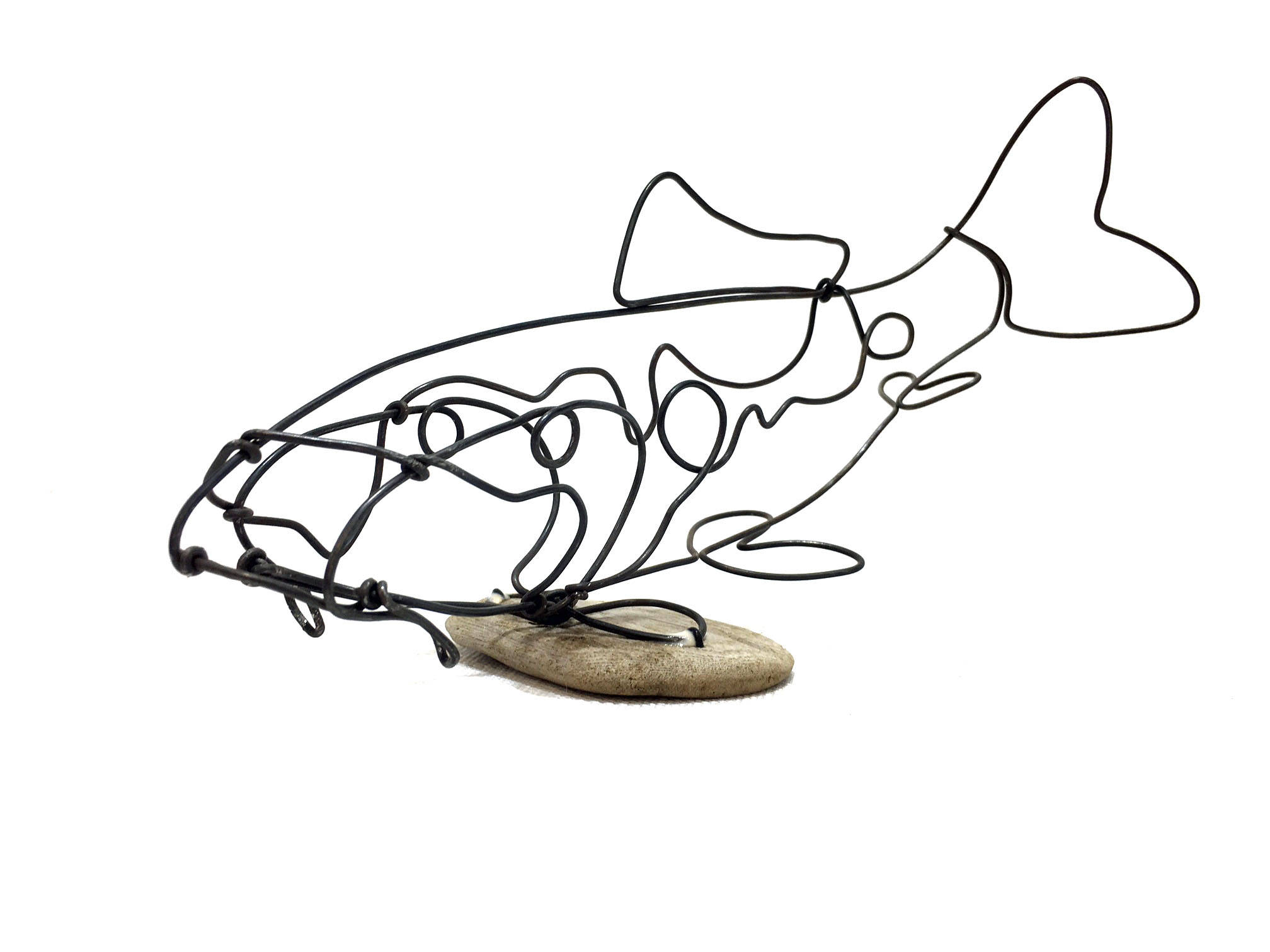 2016x1512 Koi Wire Sculpture Carp Fish Wire Art Minimal Wire Design Etsy - Koi Fish Line Drawing