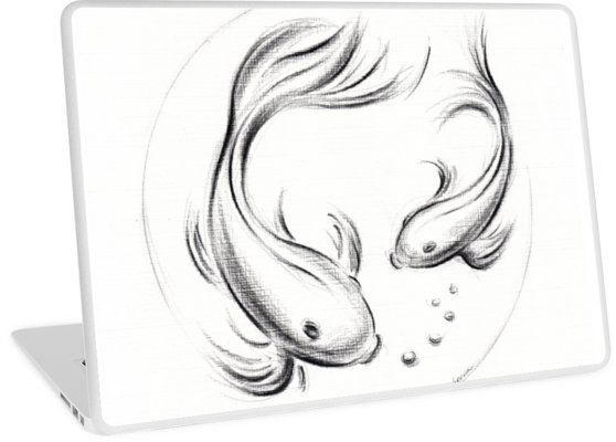 558x400 good luck koi - Koi Fish Pencil Drawing