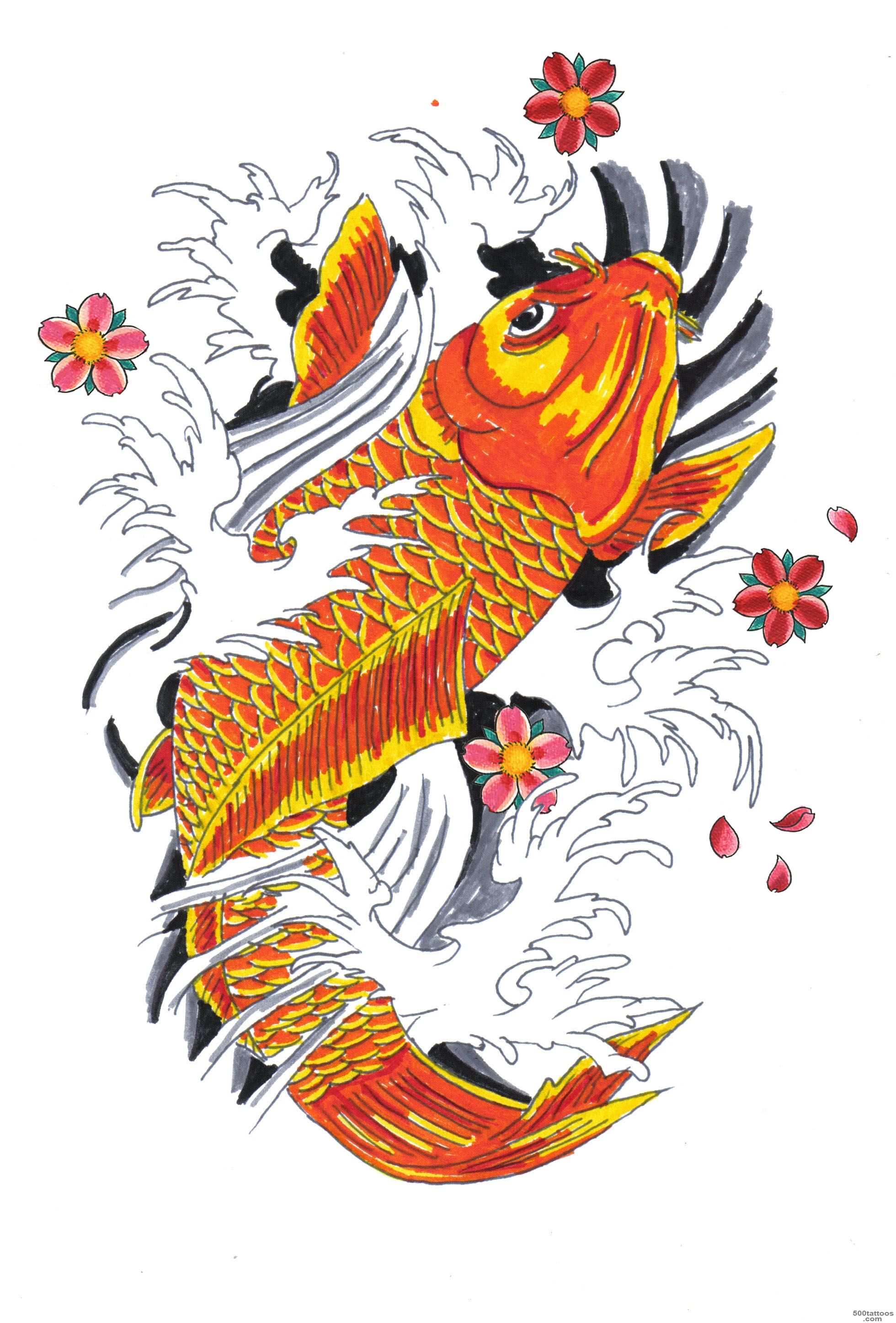 1960x2894 koi carp tattoo photo num - Koi Fish Tattoo Drawing