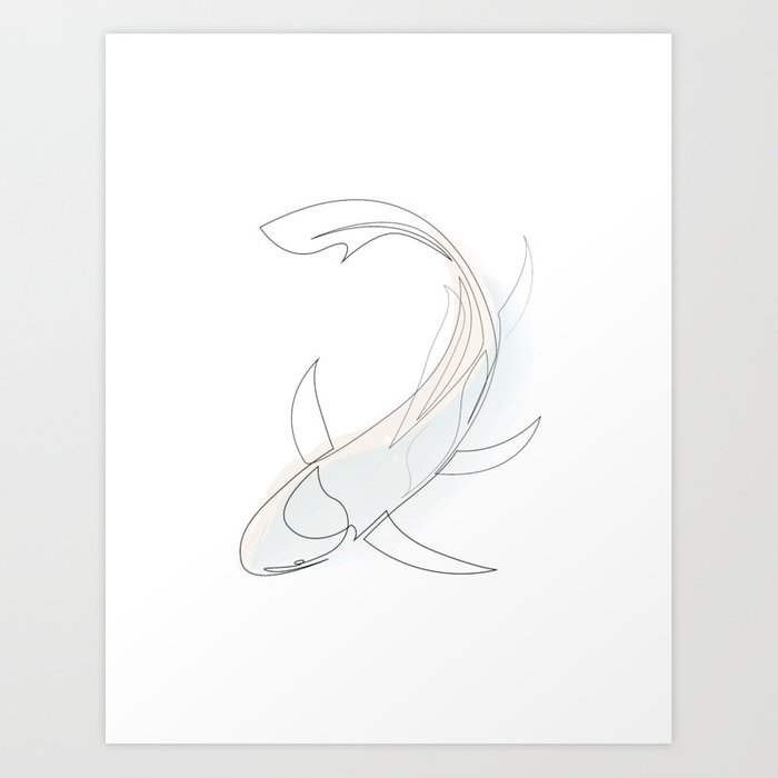 700x700 Koi - Koi Line Drawing