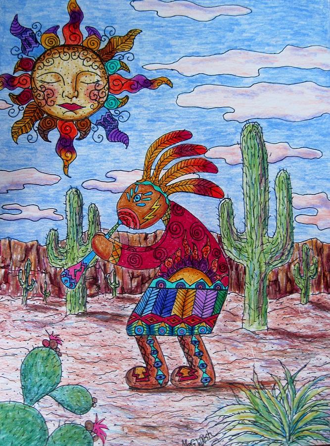 667x900 Kokopelli Drawing - Kokopelli Drawing