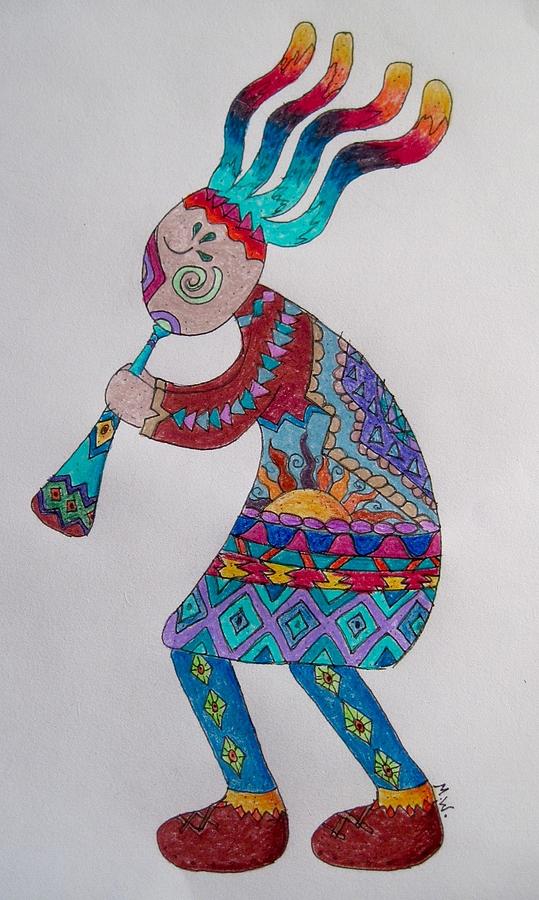 539x900 Kokopelli Drawing - Kokopelli Drawing